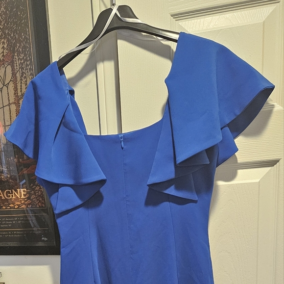 NWOT Carla Ruiz dress. US 10. Royal Blue - Picture 5 of 7